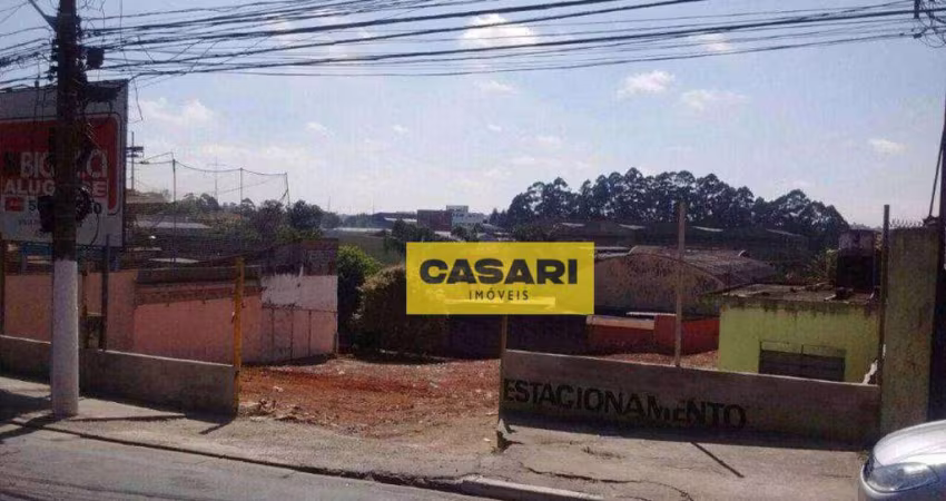 Terreno para alugar, 1762 m²- Campestre - Santo André/SP