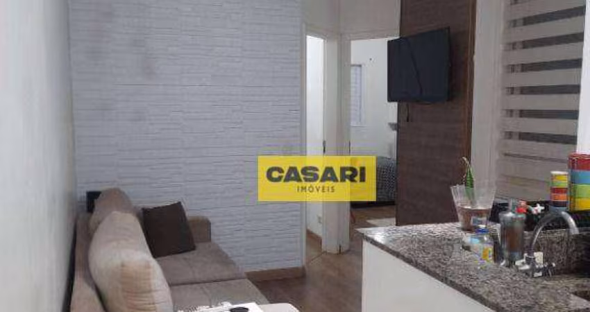 Apartamento com 2 dormitórios à venda, 40 m² - Vila Lutécia - Santo André/SP