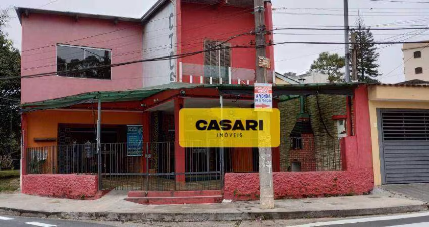 Salão, 251 m² - venda ou aluguel - Assunção - São Bernardo do Campo/SP