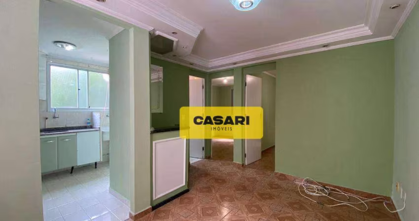 Apartamento com 2 dormitórios para alugar, 50 m² - Irajá - São Bernardo do Campo/SP