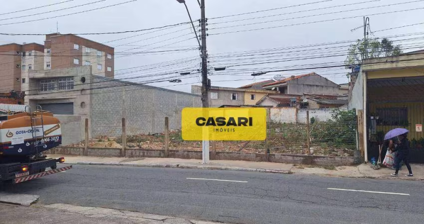 Terreno à venda, 633 m² - Vila Luzita - Santo André/SP