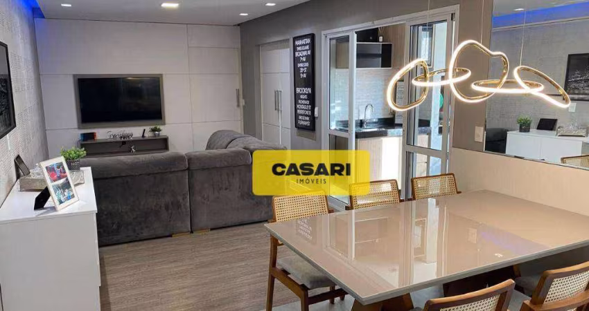 Apartamento com 3 dormitórios à venda, 86 m² - Vila Valparaíso - Santo André/SP