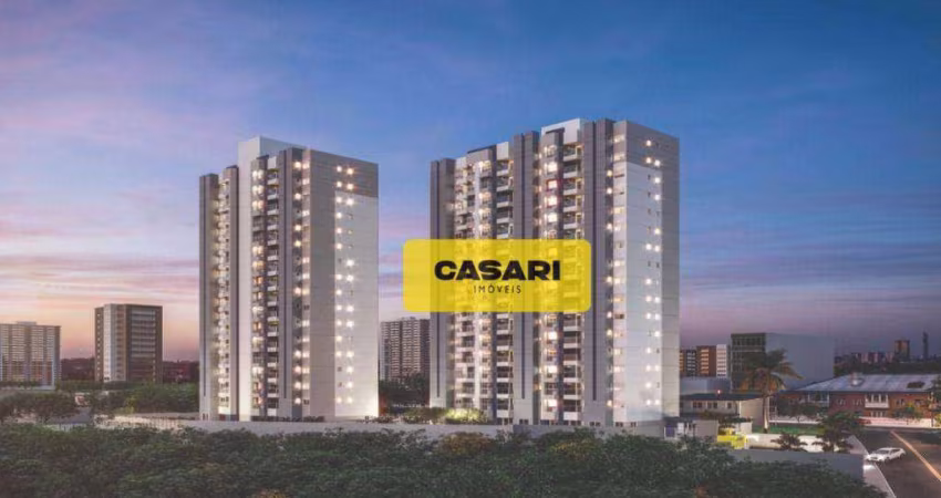 Apartamento com 2 dormitórios à venda, 56 m² - Vila Assunção - Santo André/SP