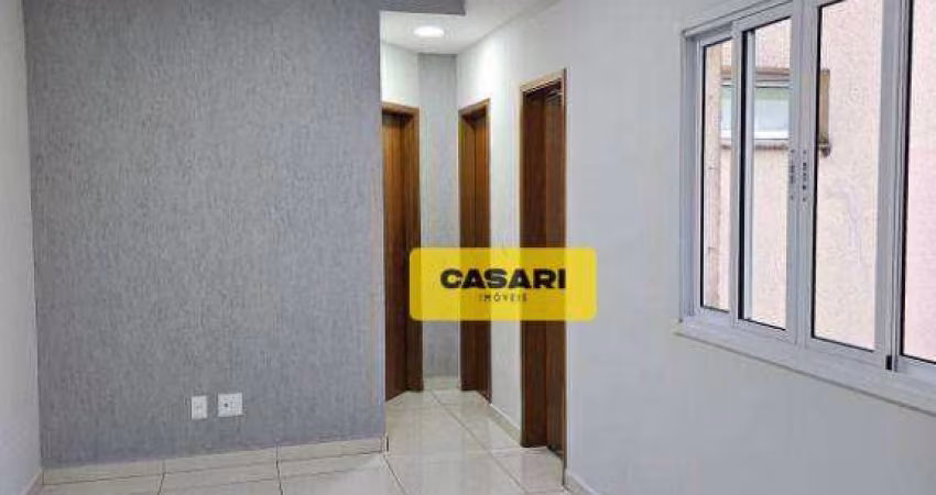 Apartamento com 2 dormitórios à venda, 46 m² - Vila Apiaí - Santo André/SP