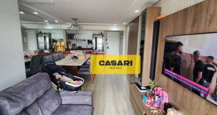 Apartamento com 3 dormitórios à venda, 70 m² por R$ 540.000 - Vila Valparaíso - Santo André/SP
