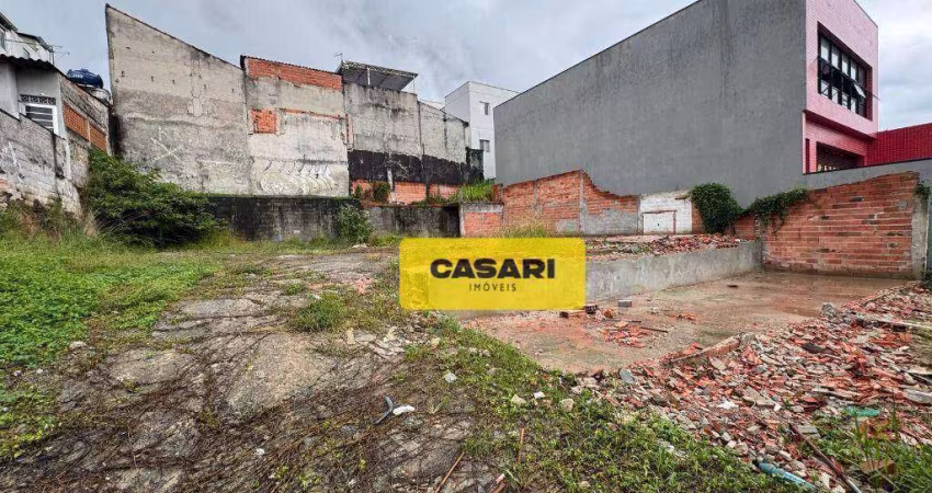Terreno para alugar, 500 m² por R$ 5.130,00/mês - Dos Casa - São Bernardo do Campo/SP