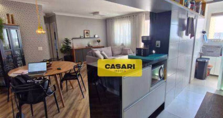 Apartamento com 2 dormitórios à venda, 93 m² - Vila Valparaíso - Santo André/SP