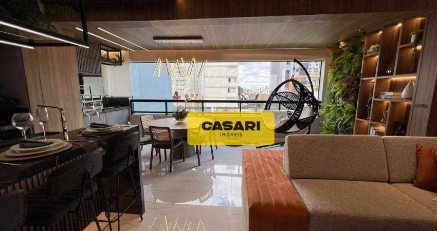 Apartamento com 3 dormitórios à venda, 112 m² - Campestre - Santo André/SP