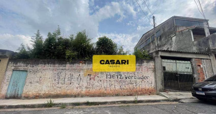 Terreno à venda, 290 m² - Planalto - São Bernardo do Campo/SP