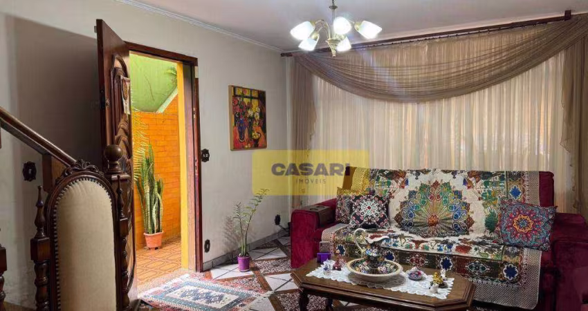Sobrado com 3 dormitórios à venda, 171 m² - Campestre - Santo André/SP