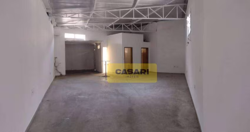 Salão para alugar, 170 m²- Jardim - Santo André/SP