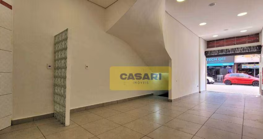Salão para alugar, 45 m²- Centro - Santo André/SP