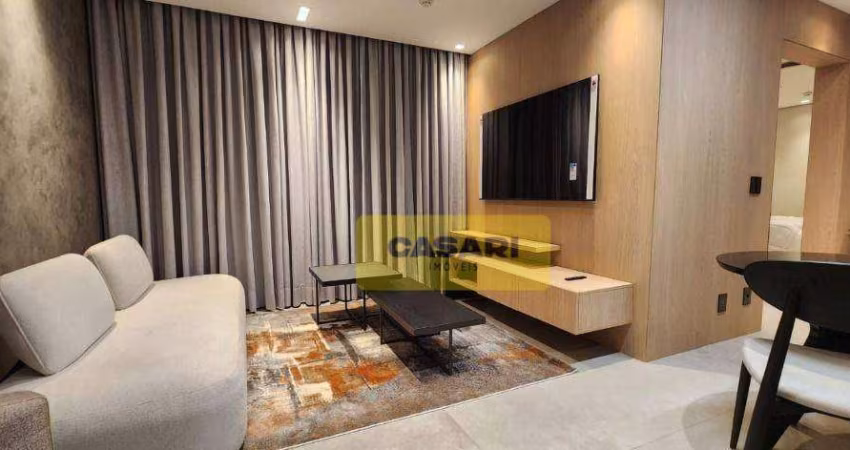 Flat com 1 dormitório à venda, 44 m² - Centro - Santo André/SP