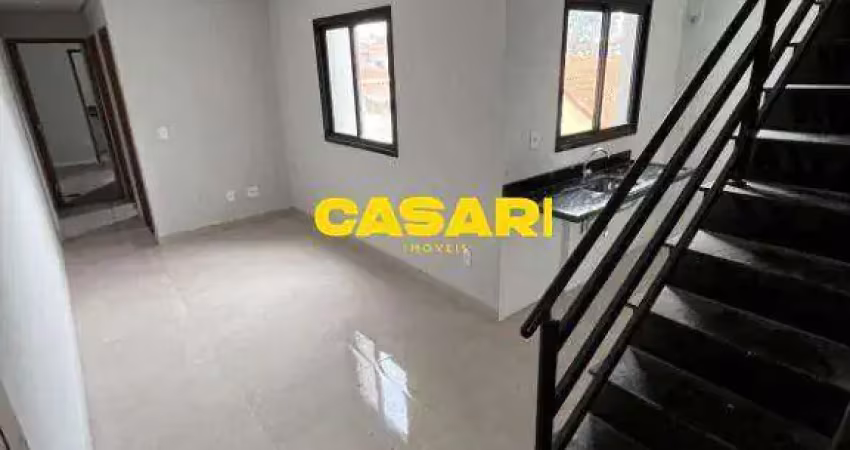 Cobertura com 2 dormitórios à venda, 91 m² por r$ 550.000 - santa maria - santo andré/sp