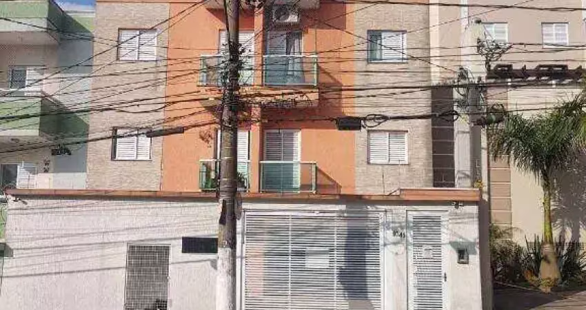 Apartamento com 2 dormitórios à venda, 46 m² - vila humaitá - santo andré/sp