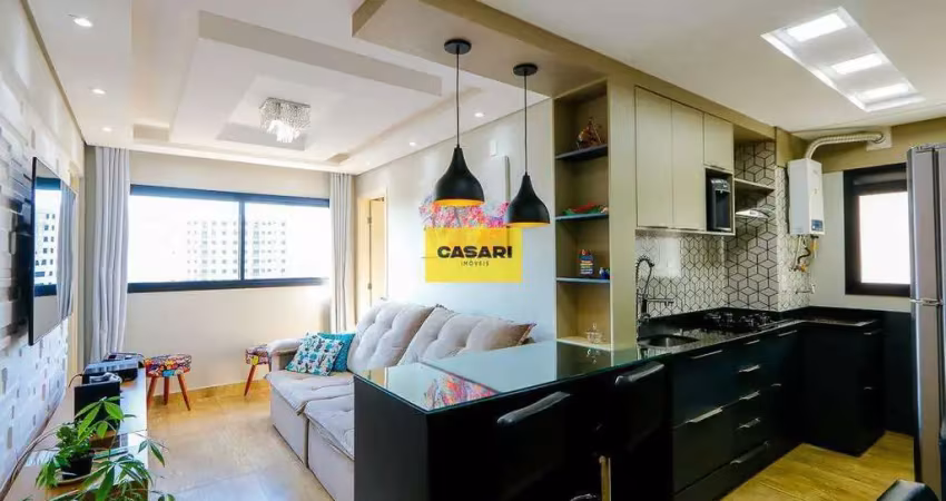 Apartamento com 2 dormitórios à venda, 47 m² jardim jamaica - santo andré/sp