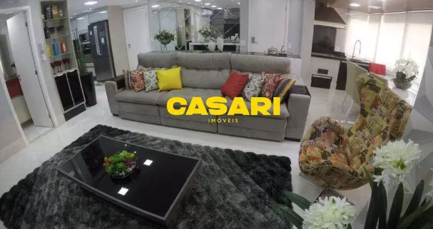 Apartamento com 3 dormitórios à venda, 130 m² - centro - santo andré/sp