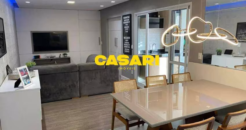 Apartamento com 3 dormitórios à venda, 86 m² - vila valparaíso - santo andré/sp