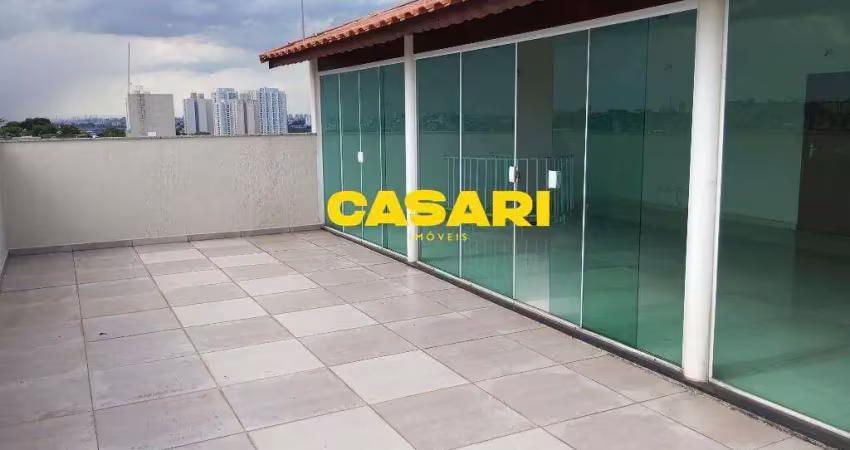 Cobertura com 3 dormitórios à venda, 160 m² - jardim santo ignácio - são bernardo do campo/sp
