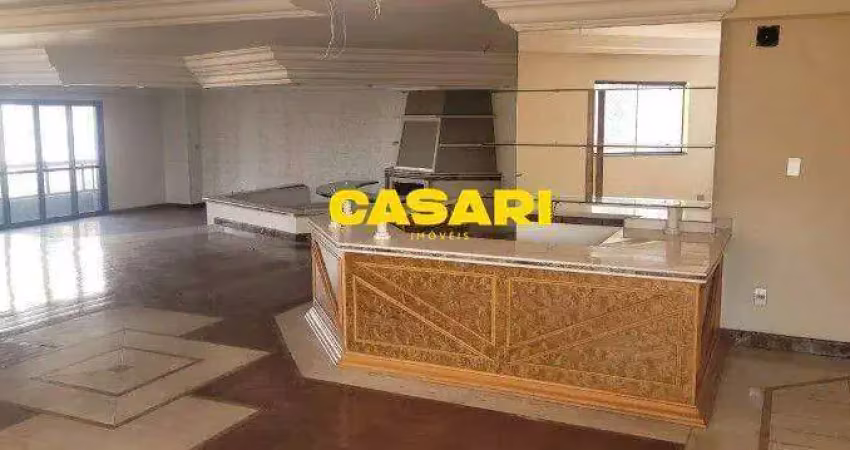 Apartamento alto padrão com 5 dormitórios para aluguel – 454 m² – bairro jardim – santo andré/sp