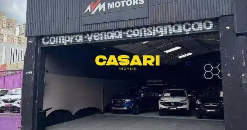 Salão comercial/galpão 440m² para locação no centro de são bernardo com 30 vagas