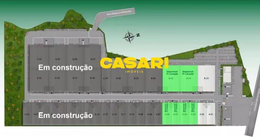 Galpão para alugar com 1.192 m² no parque central – santo andré/sp