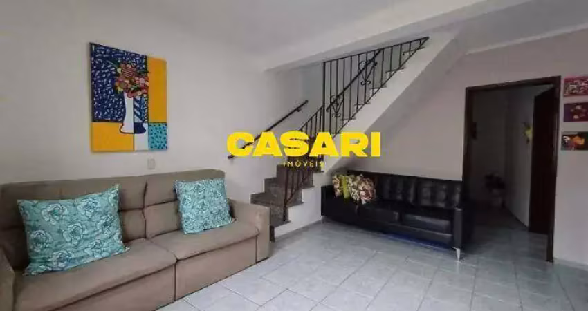Sobrado com 3 dormitórios, 2 varandas e 2 vagas à venda – santo andré, próximo à rua carijós