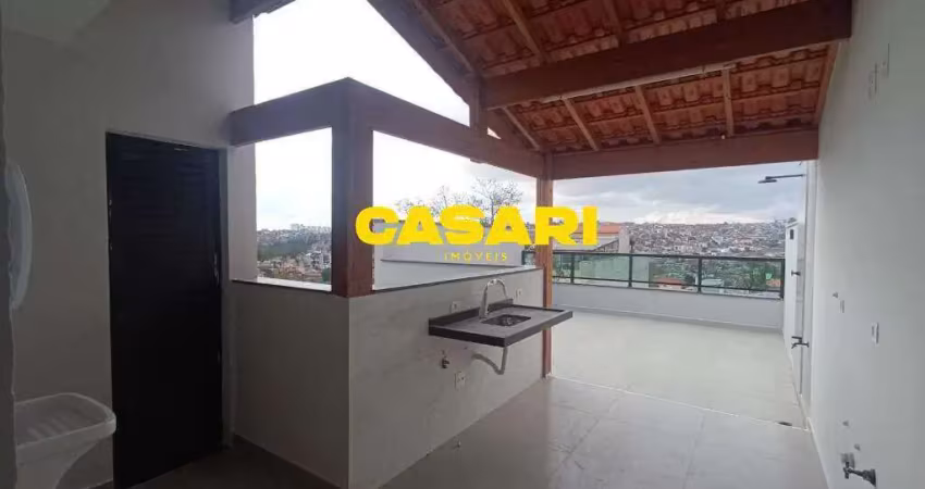 Cobertura com 2 dormitórios à venda, 120 m²- jardim das maravilhas - santo andré/sp