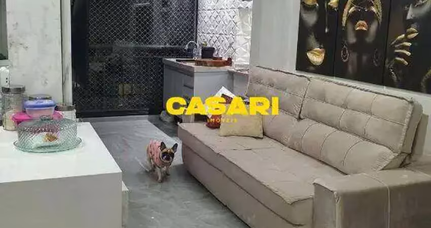 Apartamento com 3 dormitórios à venda, 74 m² - campestre - santo andré/sp