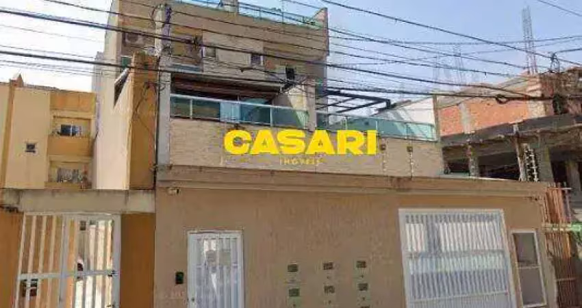 Cobertura com 3 dormitórios à venda, 150 m² - vila eldízia - santo andré/sp