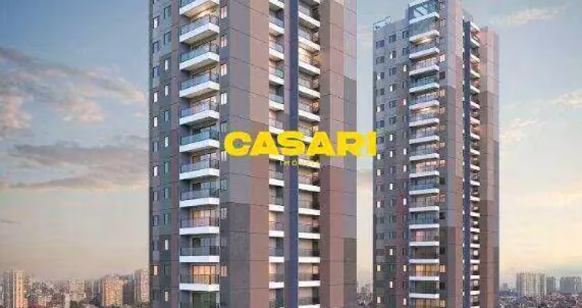 Apartamento com 3 dormitórios à venda, 87 m² - jardim - santo andré/sp