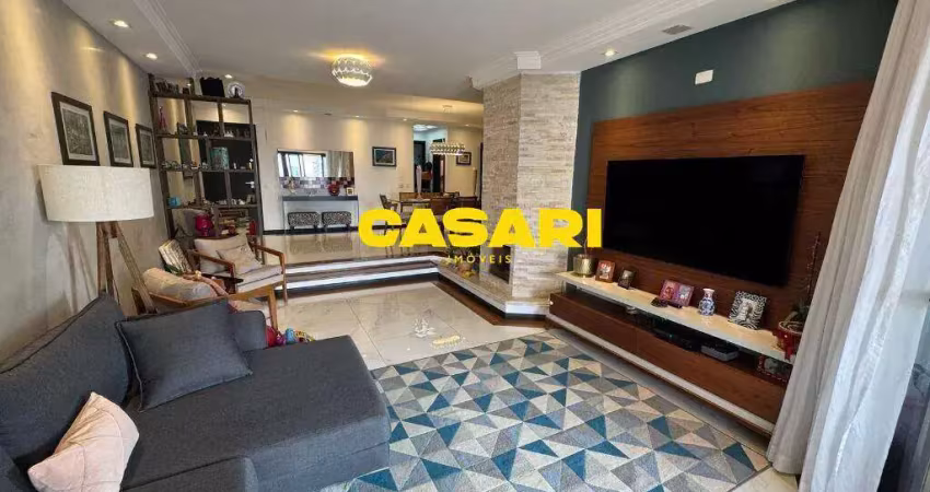 Apartamento luxuoso de 3 suítes com 4 vagas no centro de são bernardo do campo
