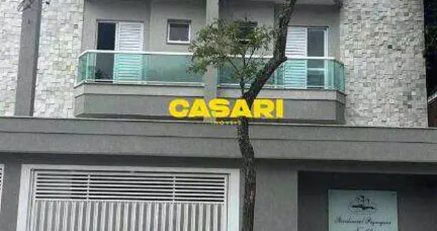 Apartamento com 2 dormitórios e quintal à venda no santa maria – santo andré/sp