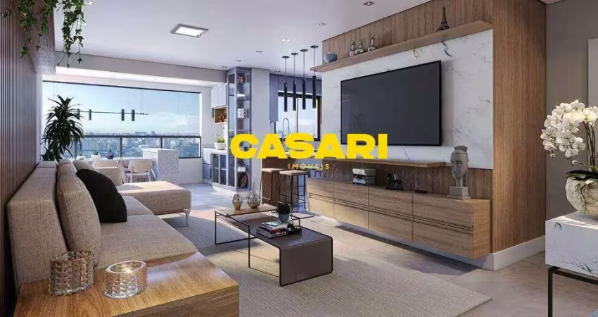 Apartamento com 3 dormitórios à venda, 127 m² - centro - santo andré/sp