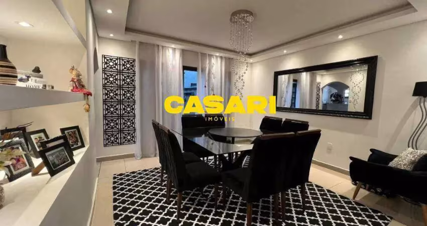 Sobrado com 3 dormitórios à venda, 217 m² - jardim do estádio - santo andré/sp