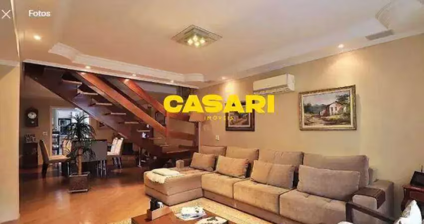Sobrado com 3 dormitórios à venda, 266 m² - paraíso - santo andré/sp