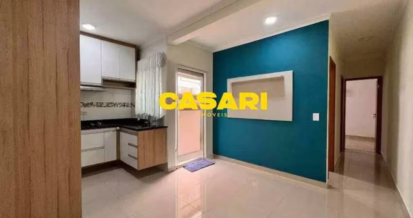 Apartamento com 2 dormitórios à venda, 49 m² - jardim utinga - santo andré/sp