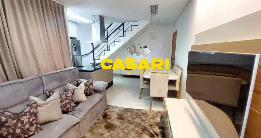 Cobertura com 2 dormitórios à venda, 100 m² - parque jaçatuba - santo andré/sp