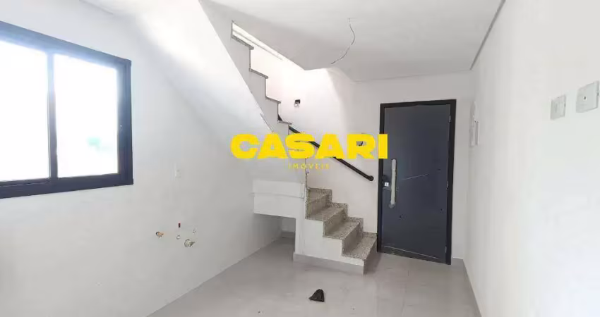 Cobertura com 2 dormitórios à venda, 100 m² - campestre - santo andré/sp