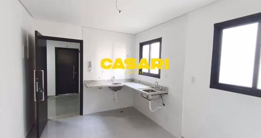 Apartamento com 2 dormitórios à venda, 50 m²- campestre - santo andré/sp