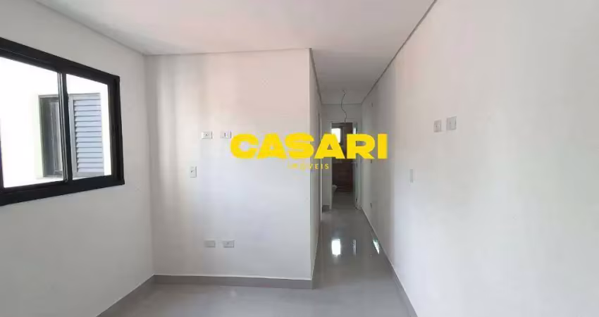 Apartamento com 2 dormitórios à venda, 50 m² - campestre - santo andré/sp
