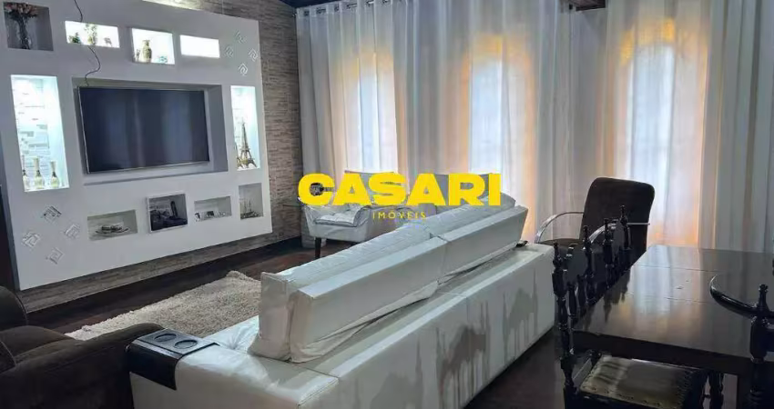 Sobrado com 4 dormitórios à venda, 225 m² - vila humaitá - santo andré/sp