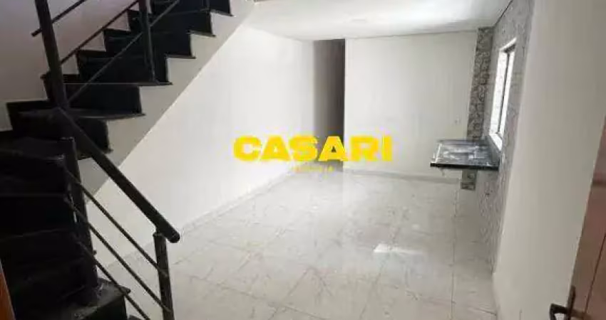 Cobertura com 2 dormitórios à venda, 80 m² - vila helena - santo andré/sp