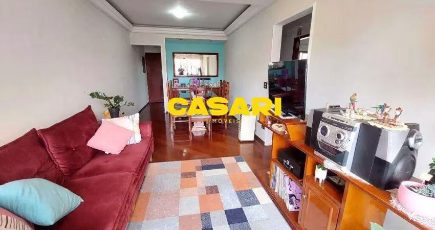 Apartamento com 3 dormitórios à venda, 108 m² - rudge ramos - são bernardo do campo/sp