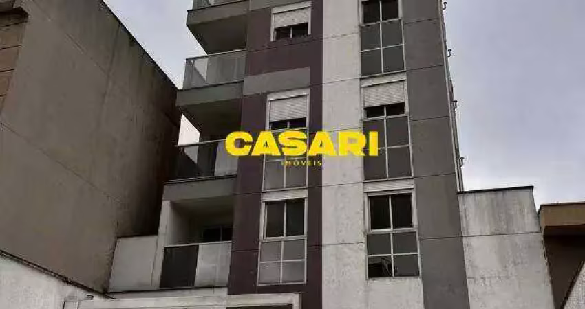 Cobertura com 2 dormitórios à venda, 118 m² - vila scarpelli - santo andré/sp