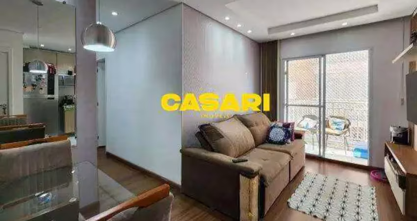 Apartamento com 2 dormitórios à venda, 51 m² - taboão - são bernardo do campo/sp