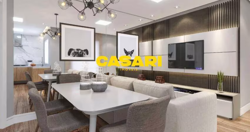 Cobertura à venda na vila guiomar, santo andré, com 65 m² de área privativa