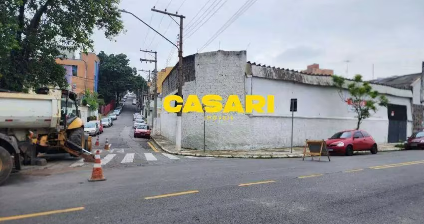 Terreno à venda, 347 m² - rudge ramos - são bernardo do campo/sp, esquina com rua martini