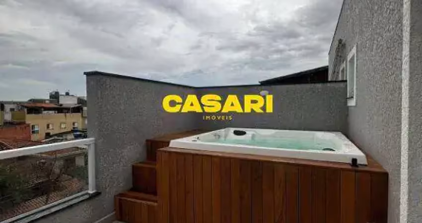 Cobertura com 2 dormitórios à venda, 120 m² por r$ 669.000,00 - vila linda - santo andré/sp