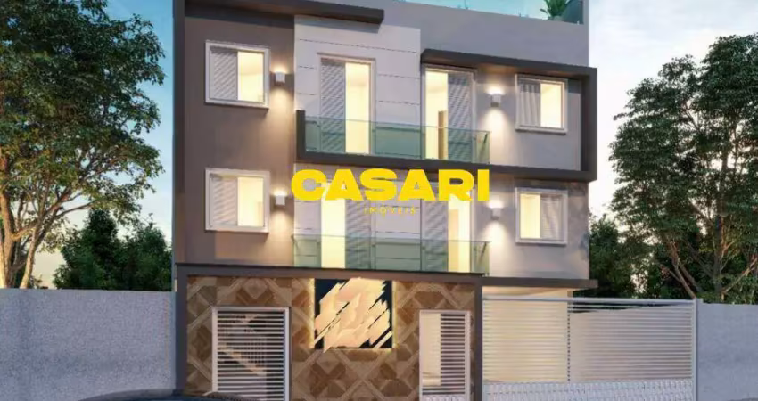 Apartamento com 2 dormitórios à venda, 44 m² - vila luzita - santo andré/sp